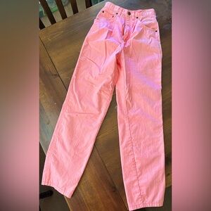 Women’s Vintage 80s 90s Pink High-Waist Jeans